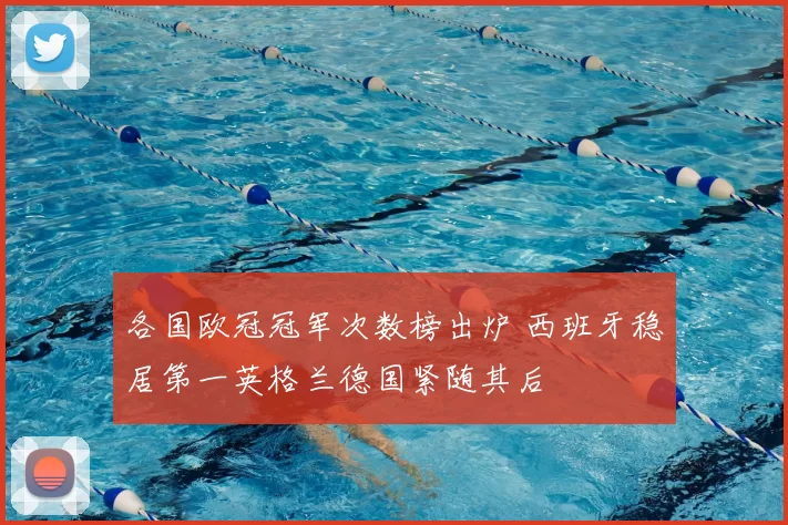 各国欧冠冠军次数榜出炉 西班牙稳居第一英格兰德国紧随其后